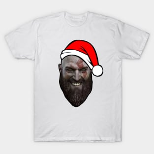 Smiley Santa Christmas Kratos T-Shirt